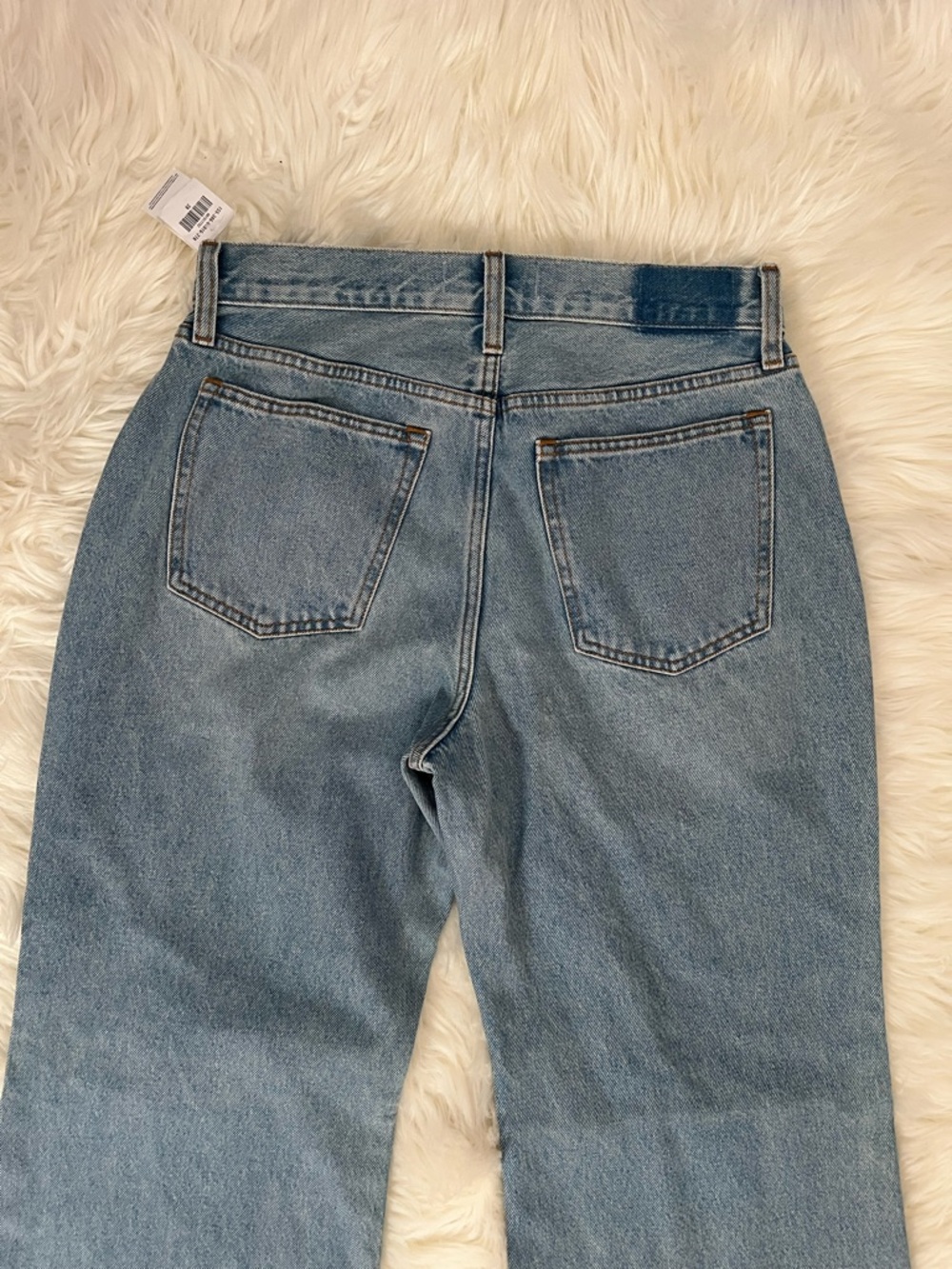 Abercrombie and Fitch Curve Love The Baggy Boot Mid Rise Blue Women’s Jeans - Picture 8 of 9